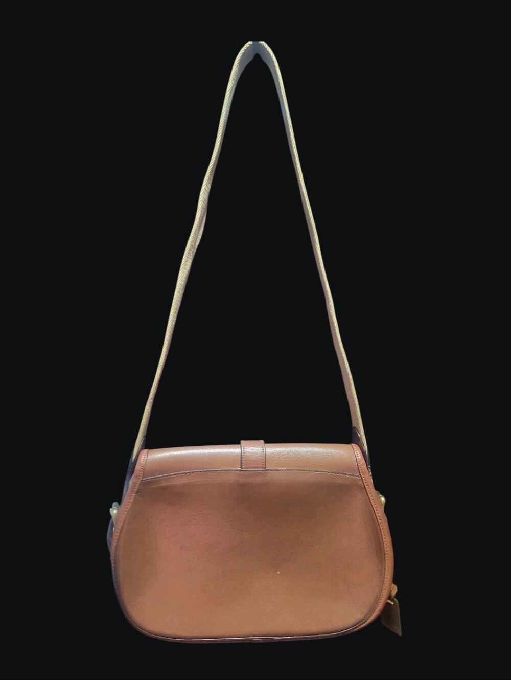 Dooney & Bourke Smooth Bridle Leather Over & Under Saddle 1981-1983 Rare #1264 - Picture 2 of 16